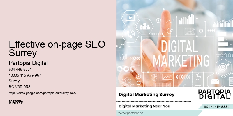 Effective on-page SEO Surrey SEO experts online