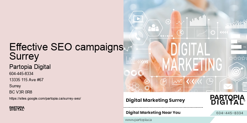 Local SEO campaign Effective SEO campaigns Surrey