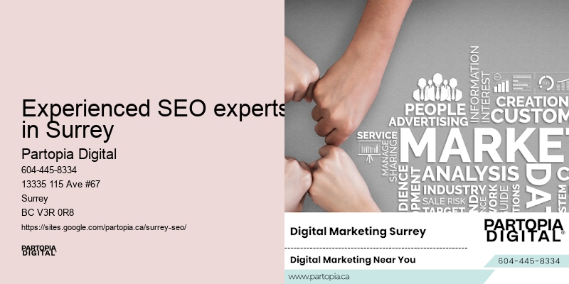 Experienced SEO experts in Surrey digital marketing SEO