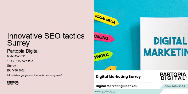 SEO improvement Innovative SEO tactics Surrey