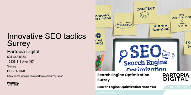 Organic SEO strategy Innovative SEO tactics Surrey