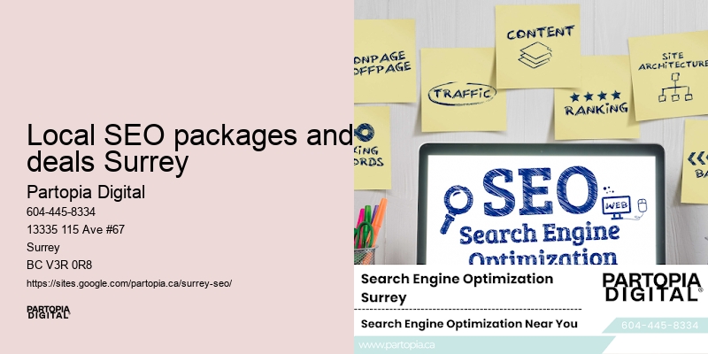 SEO evaluation Local SEO packages and deals Surrey