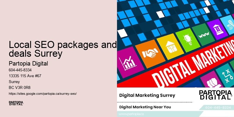 Custom SEO strategies for Local SEO packages and deals Surrey businesses