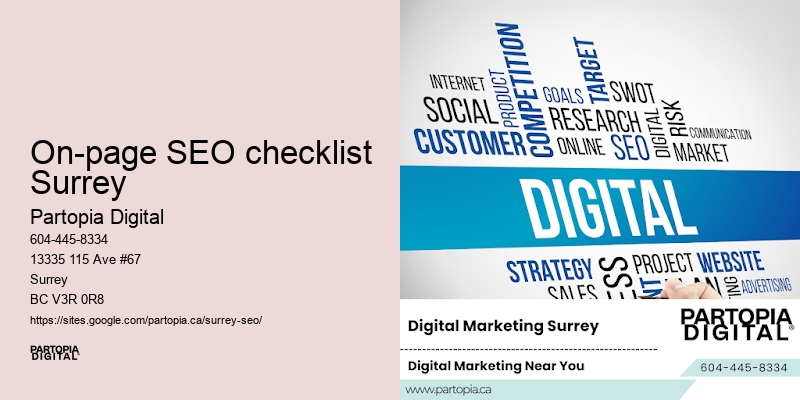 On-page SEO On-page SEO checklist Surrey