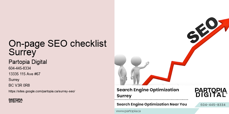 Proven SEO strategies On-page SEO checklist Surrey