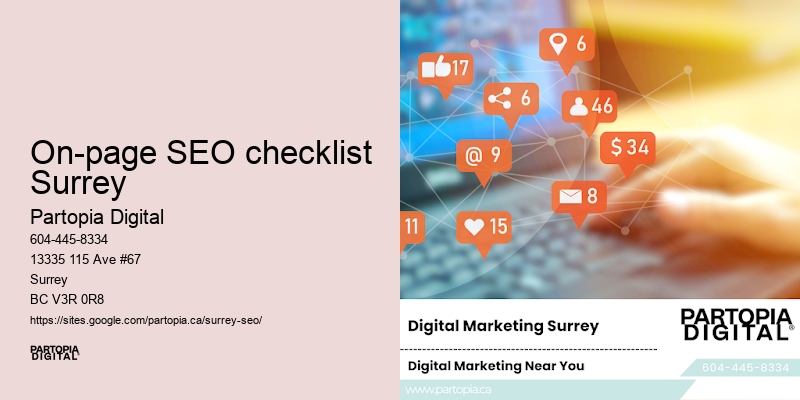 On-page SEO checklist Surrey SEO ROI strategies