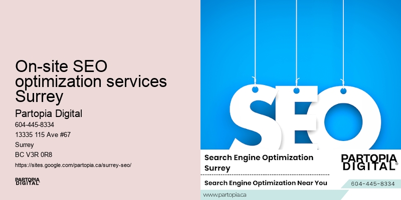 Custom SEO On-site SEO optimization services Surrey