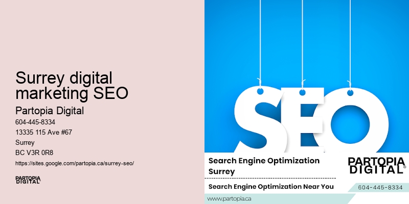 SEO ranking services Surrey digital marketing SEO