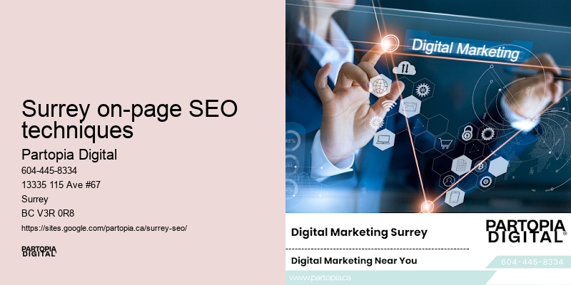 Surrey on-page SEO techniques SEO management