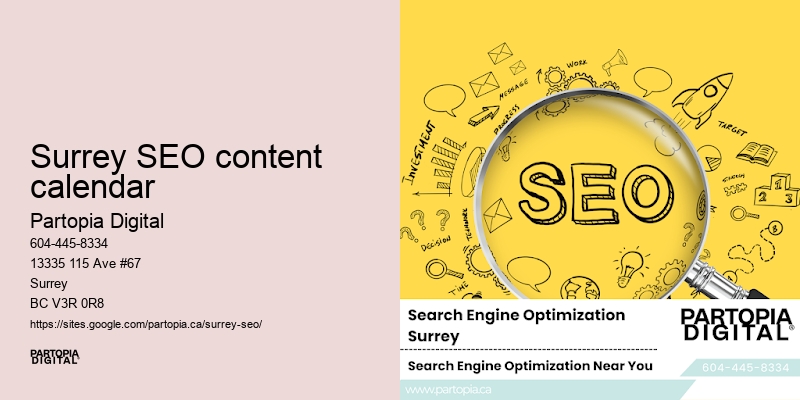 Top-rated SEO Surrey SEO content calendar