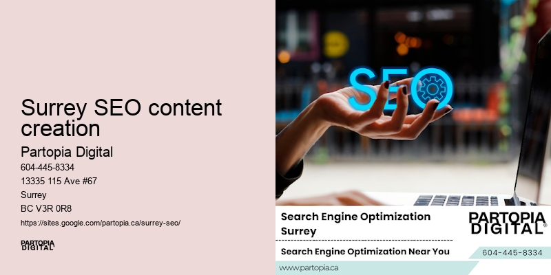 Innovative SEO tactics Surrey SEO content creation
