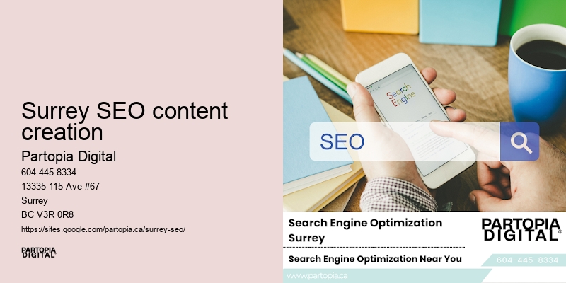 SEO for local SEO Surrey SEO content creation