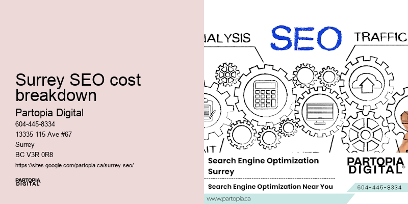 SEO analytics Surrey SEO cost breakdown