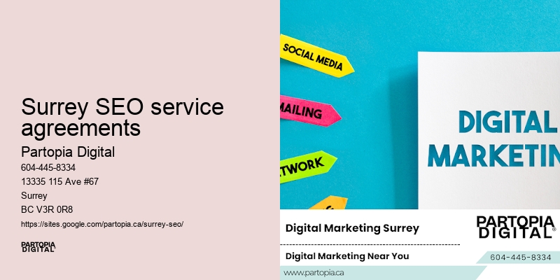 Customized SEO services Surrey SEO service agreements