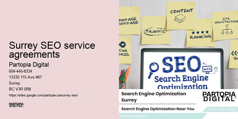 Local SEO campaign Surrey SEO service agreements