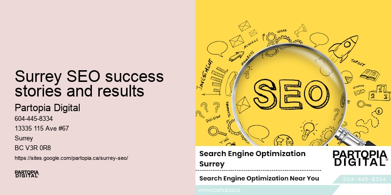 Local SEO pricing Surrey SEO success stories and results