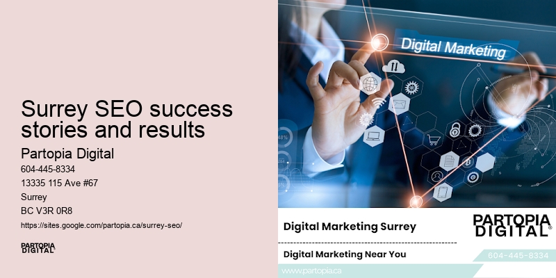 Surrey SEO success stories and results SEO strategy