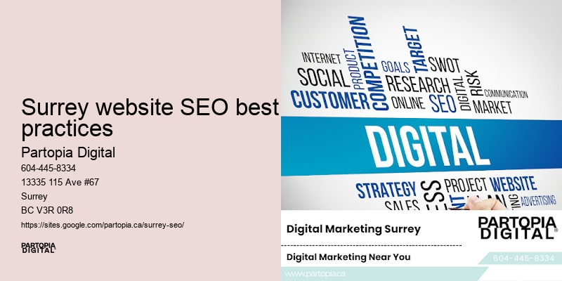 Surrey website SEO best practices SEO content creation